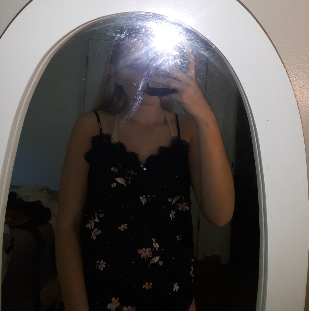 Silk floral top